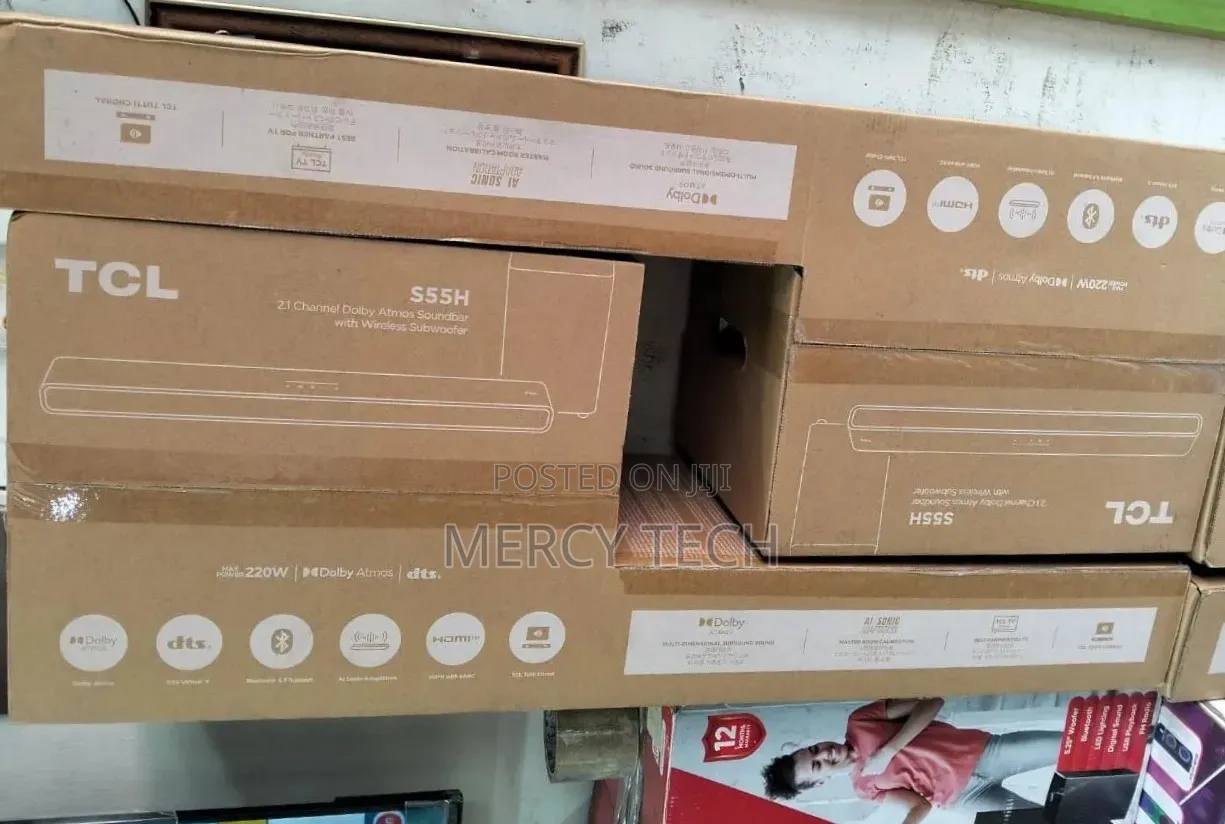 TCL S55h 2.1 Channel Dolby Atmos Soundbar With Wireless Subwoofer