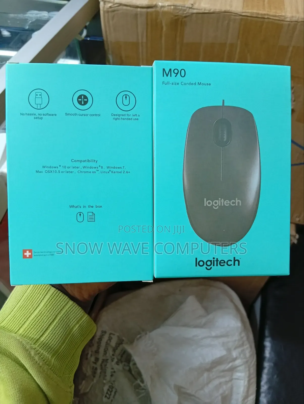 Logitech Wired Mouse M90 Black Usb