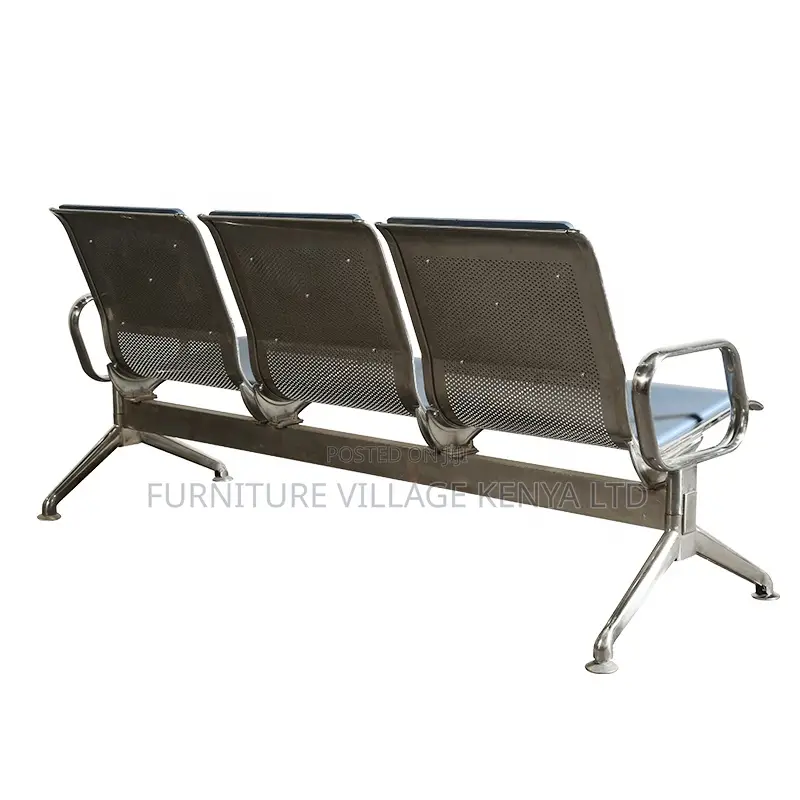 Blue Semi Padded Reception Guest Bench