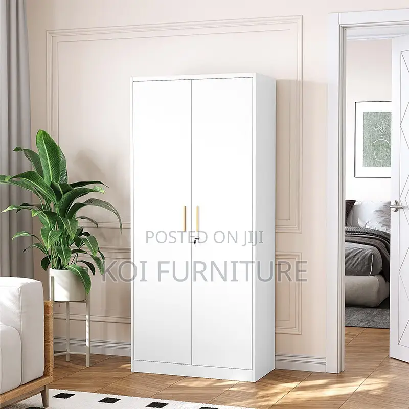 Office Cabinet; Mobix 2 Doors Steel Grey Cabinet With Shelves