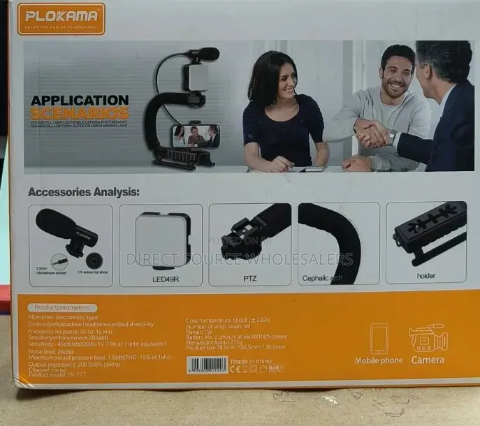 Plokama Creator Kit With Led Light Microphone