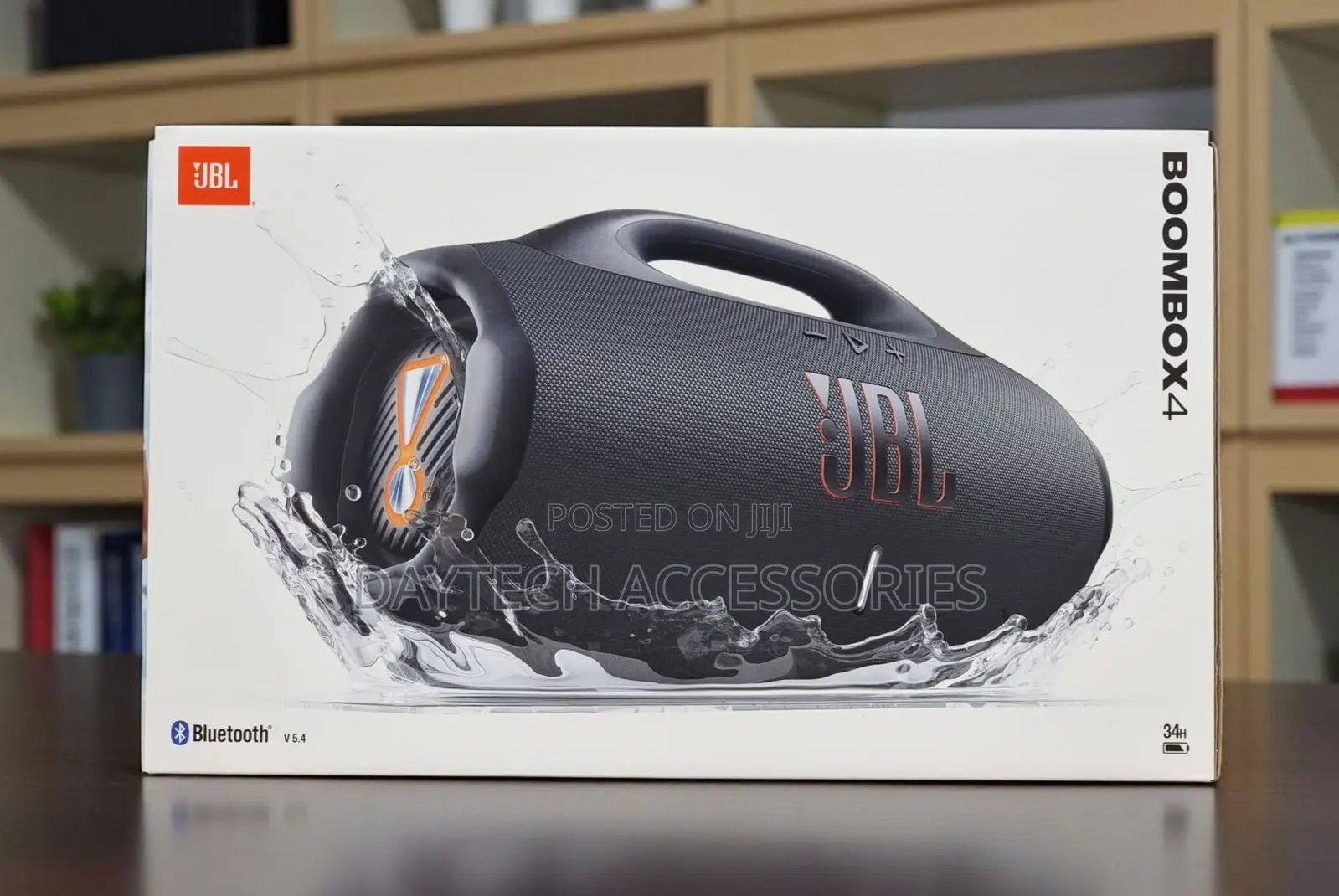 The JBL Boombox 4 Portable Bluetooth Speaker.
