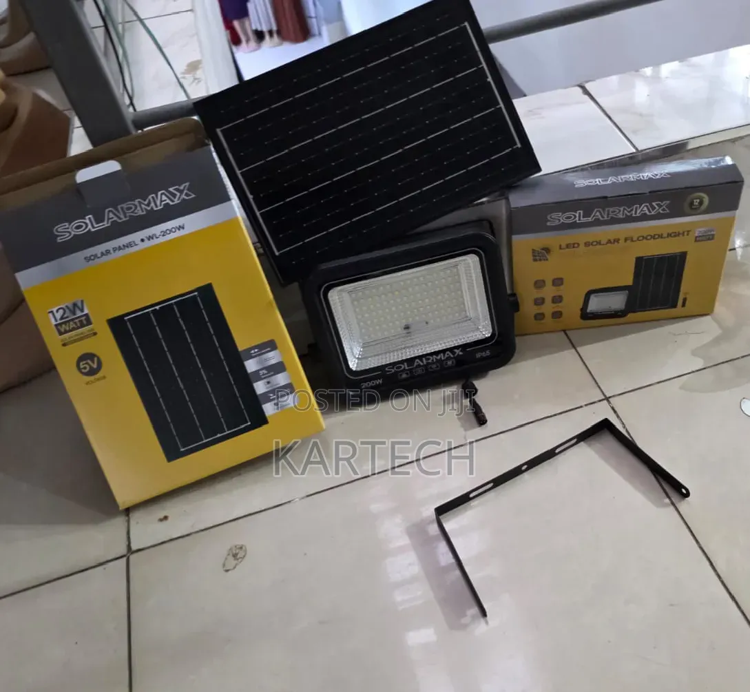 Solarmax 200w Waterproof Solar Floodlight With Panel