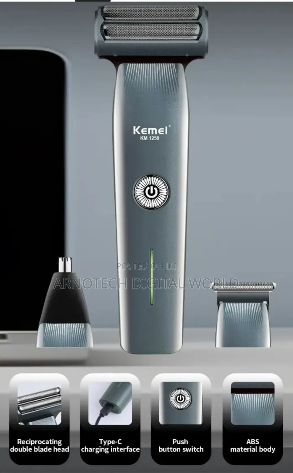 3-in-1 Cordless Grooming Kit For Men