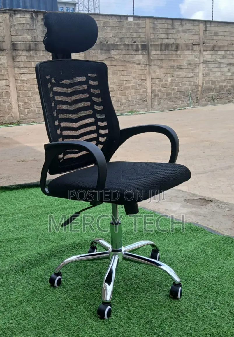 Secretarial Office Chair With Headrest