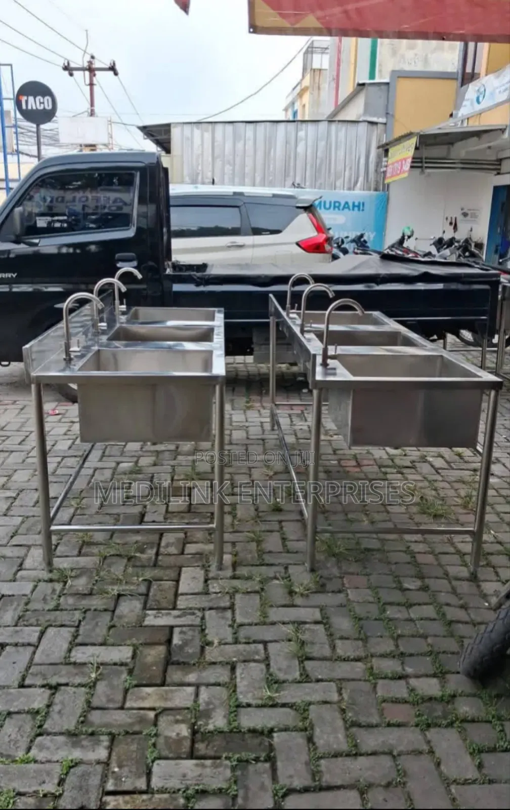 Ss 304 Stainless Steel Commercial Kitchen Washing Sinks