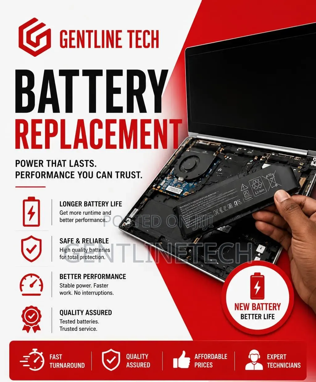 Laptop Battery Replacement Services – Fast Reliable