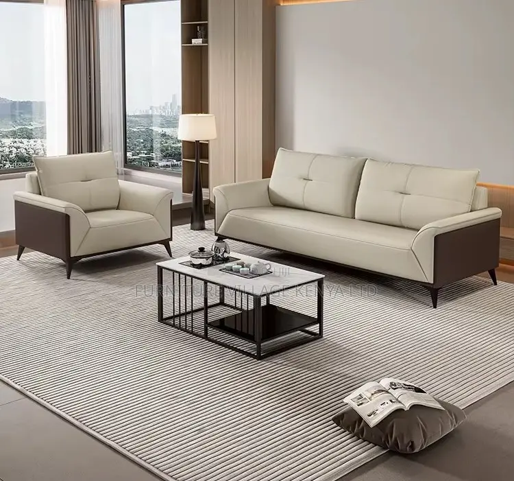 High-Comfort 5-Seater Executive Office Sofa Set
