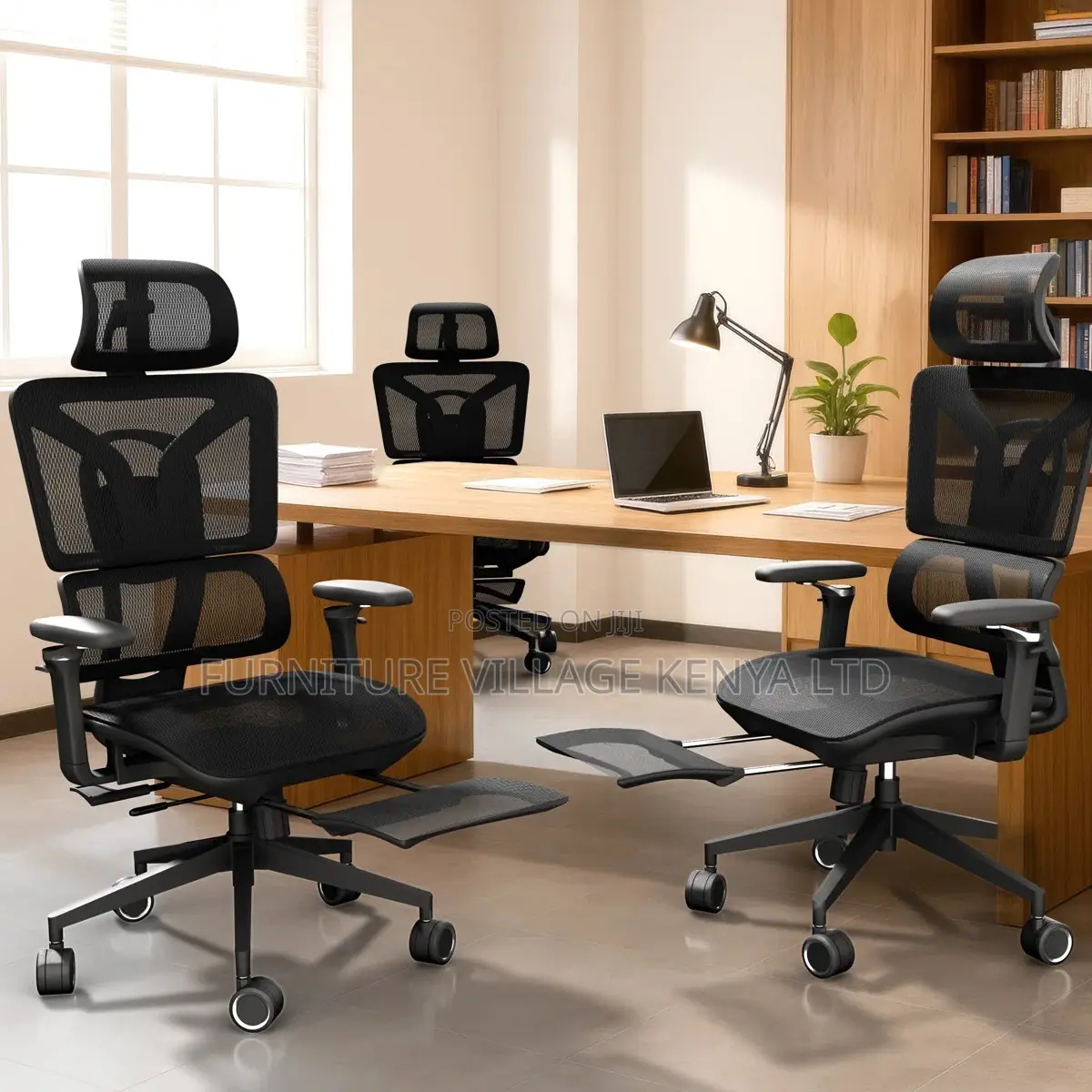 Orthopedic Full Mesh Ergonomic Seat With Footrest