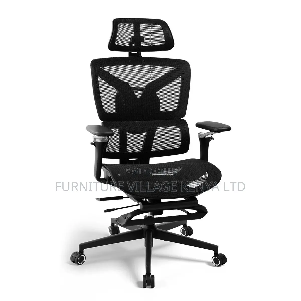 Orthopedic Full Mesh Ergonomic Seat With Footrest