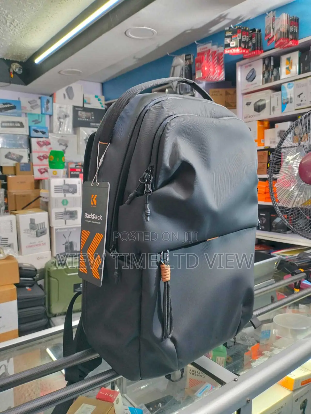 K F Camera Backpack Black 25l
