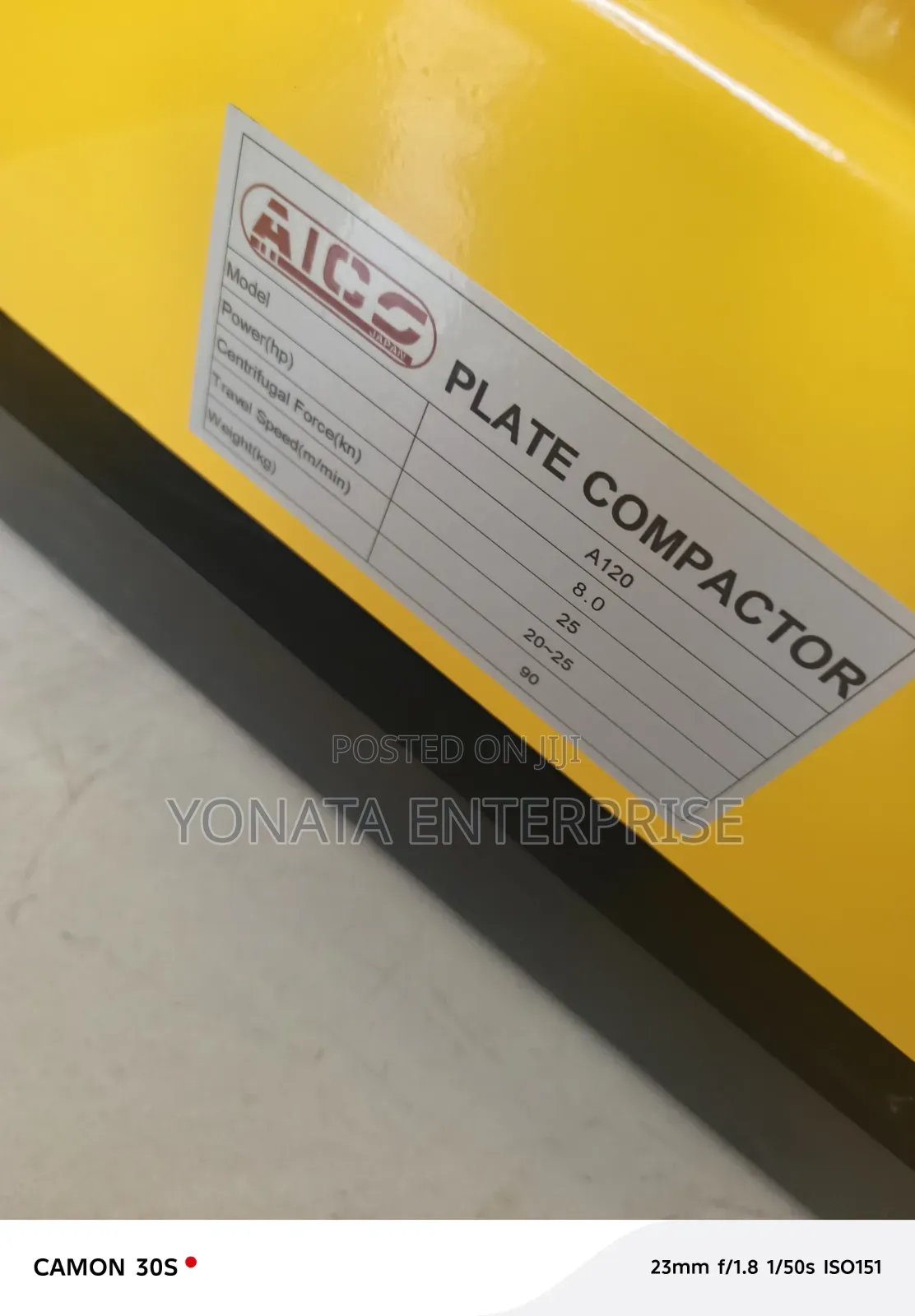 Aico Japan 90kgs Plate Compactor