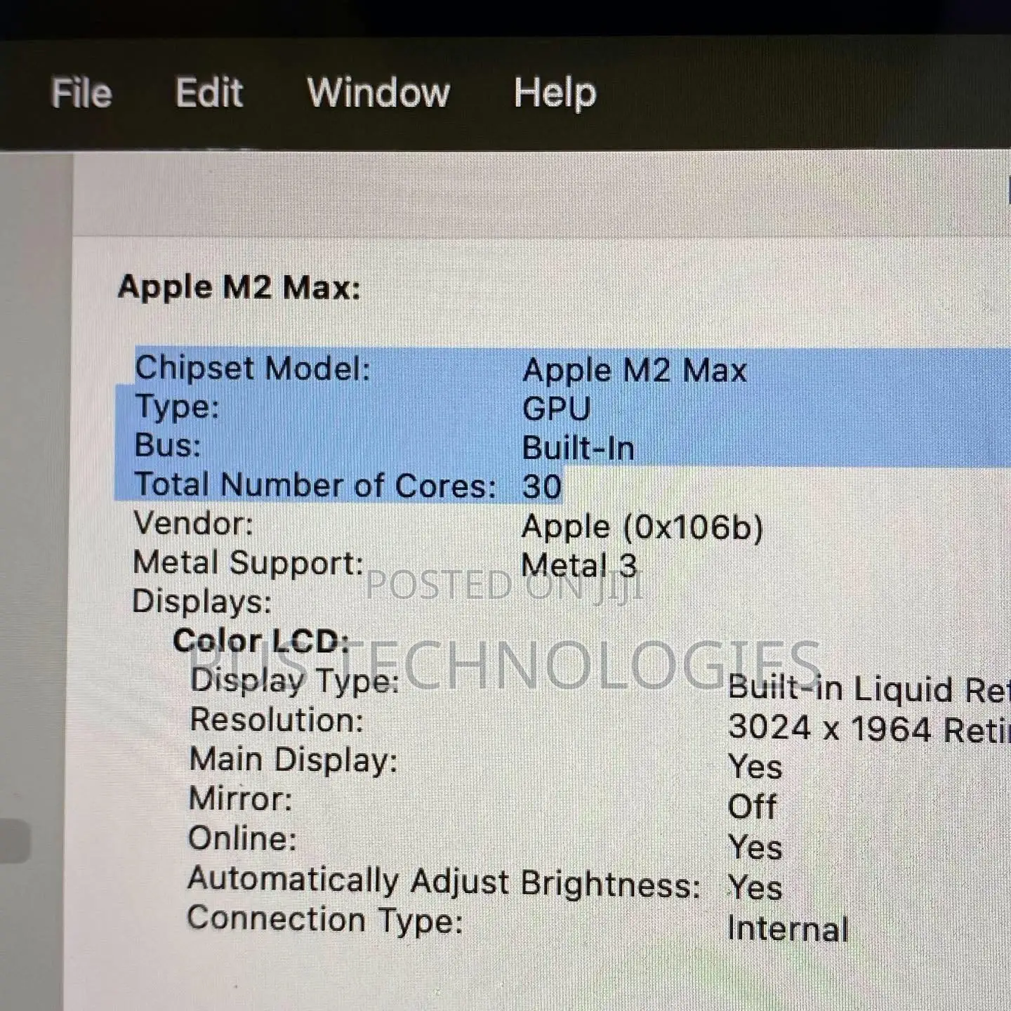 Laptop Apple MacBook Pro Max 2023 M2 14-inch 32GB Intel Core M2 SSD 1T