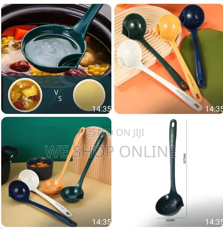 *Long Handle Oil Separator Scoop Spoon