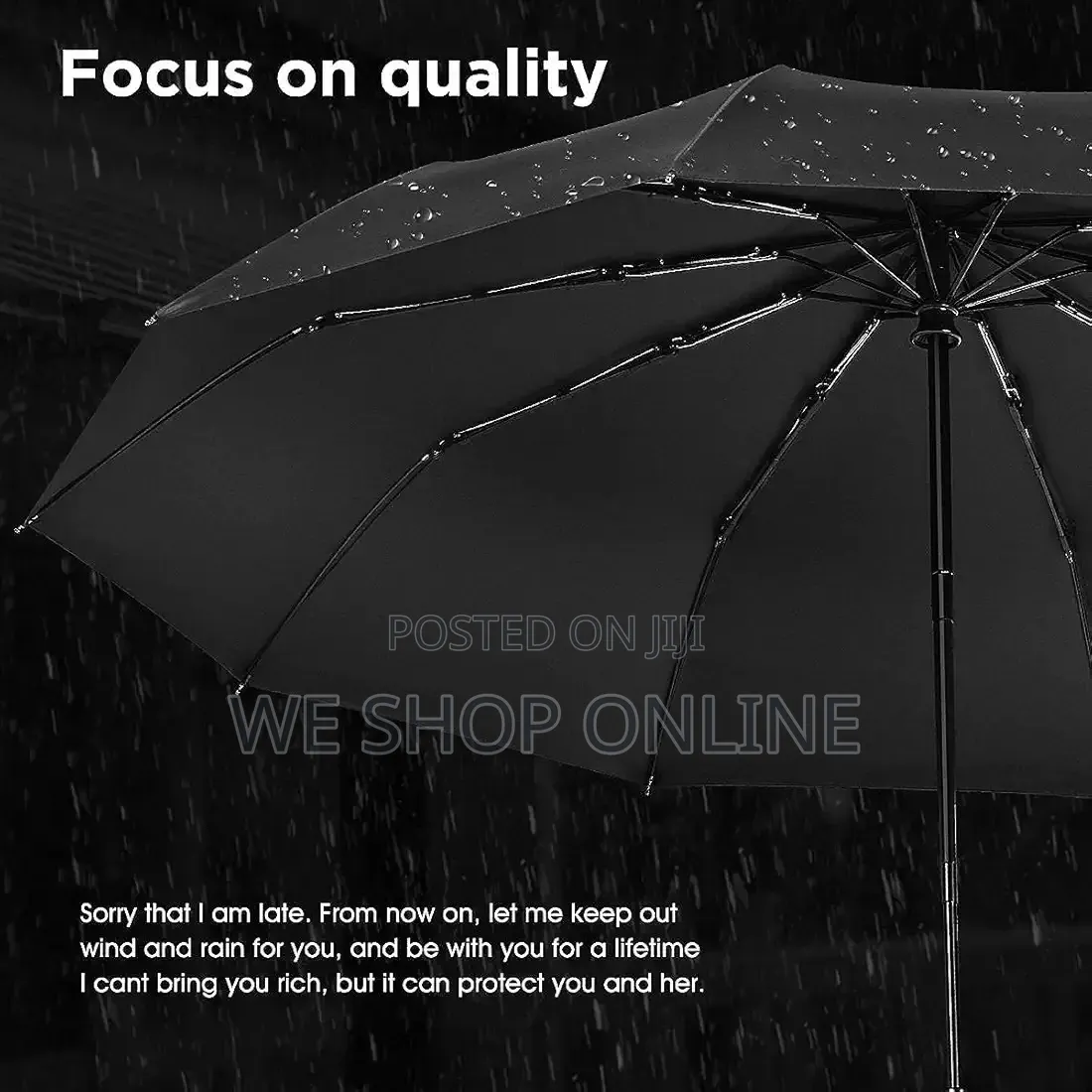 Large Reinforced Automatic Umbrella