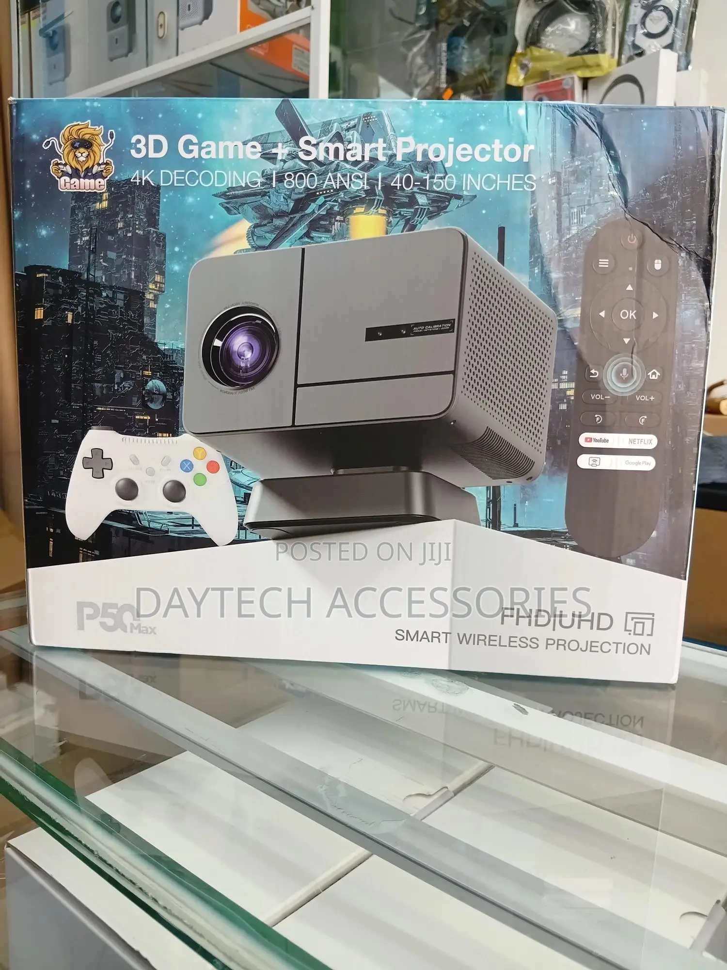 P50 Max Smart Projector With Android Os and Built-in Gaming Support
