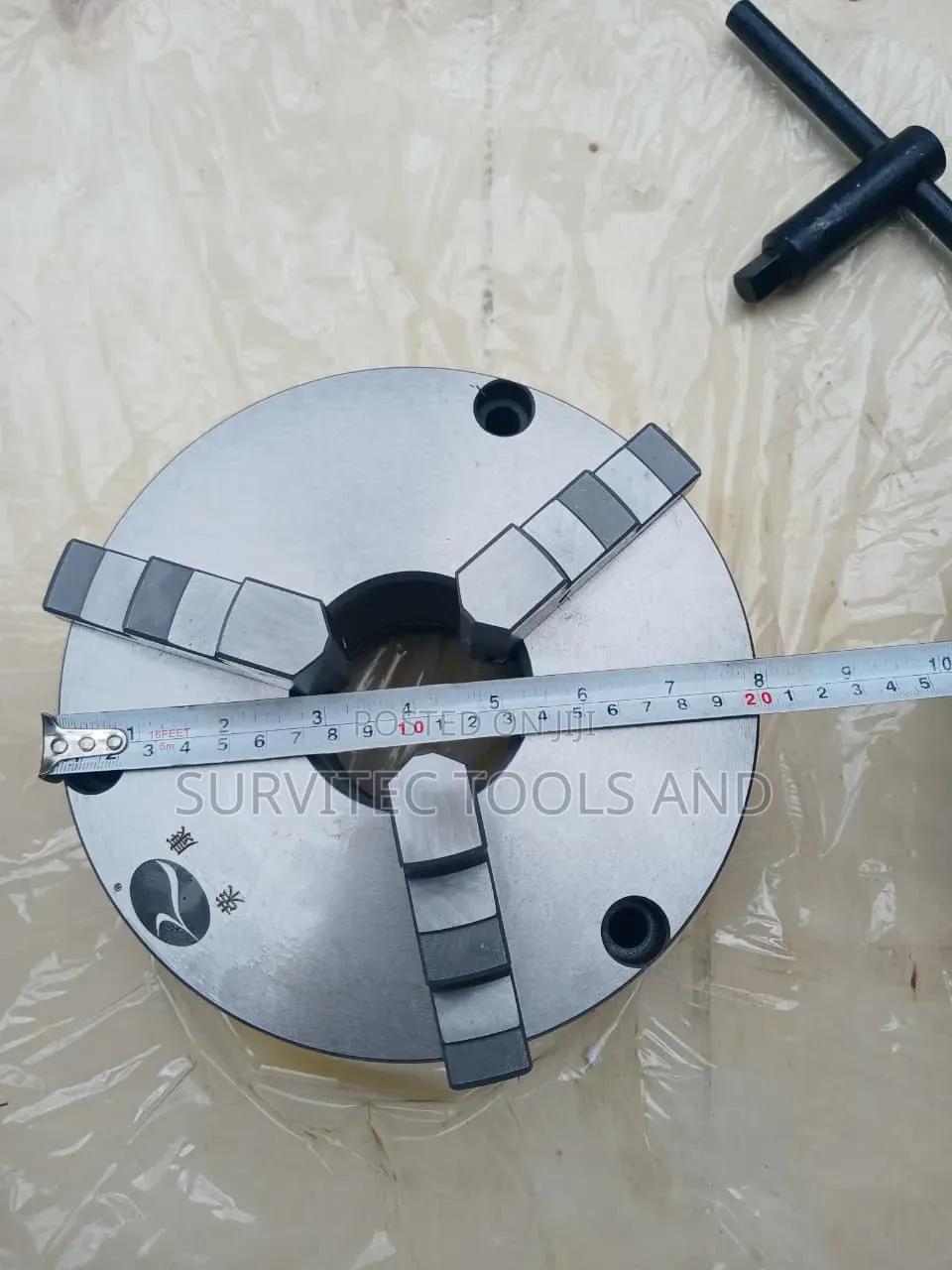 8 Inch 3-Jaw Self Centering Lathe Chuck With Back Plate