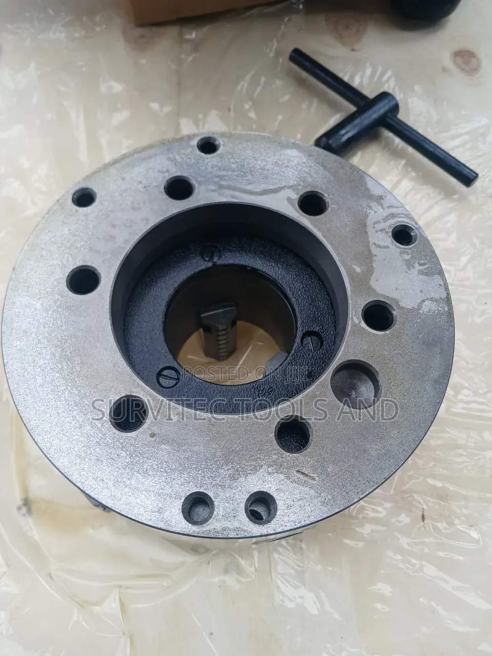 8 Inch 3-Jaw Self Centering Lathe Chuck With Back Plate