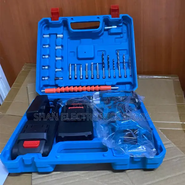 21v Cordless Drill Combi Driver Electric Screwdriver Set