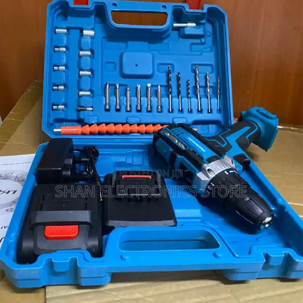 26pcs Set 21v Cordless Drill Driver Kit Electric