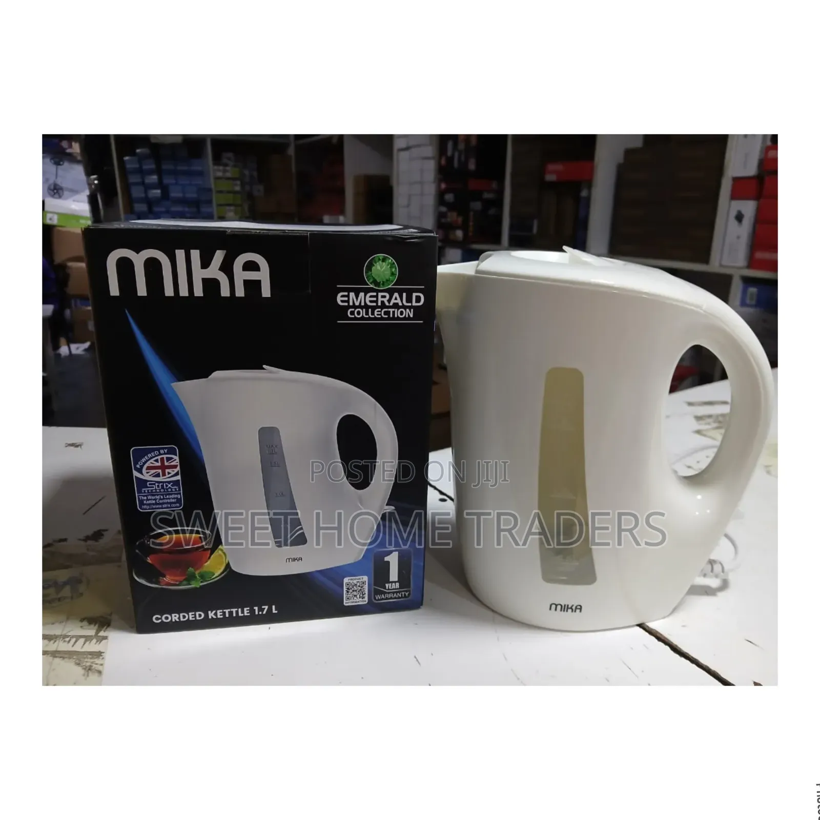 *Mika Corded Electric Kettle 1.7l 