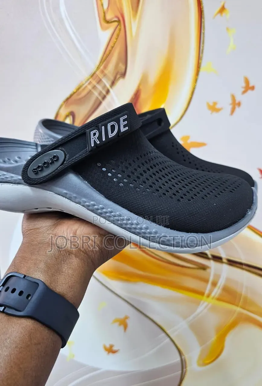Black Grey Crocs Literide