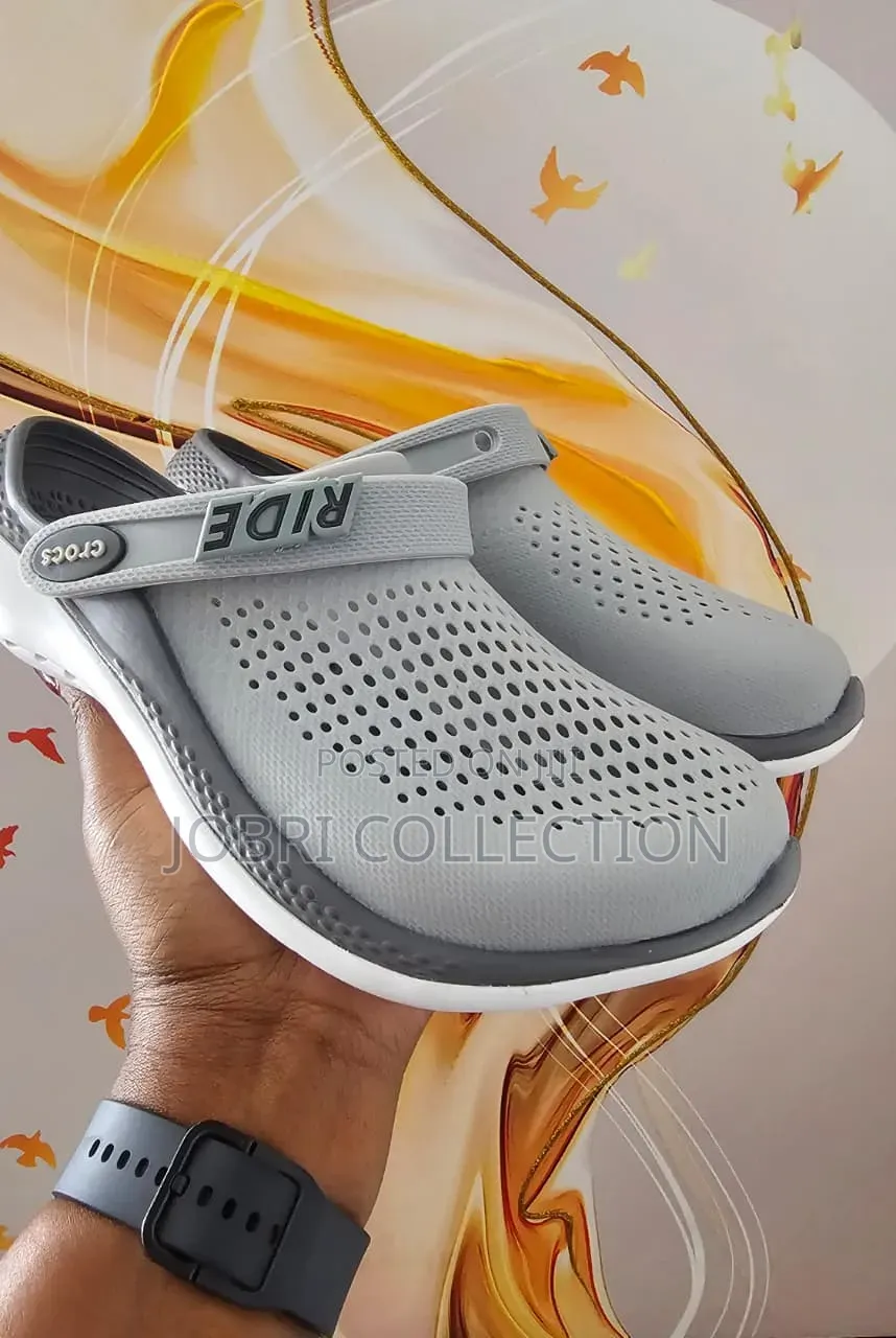 Light Grey Crocs Literide