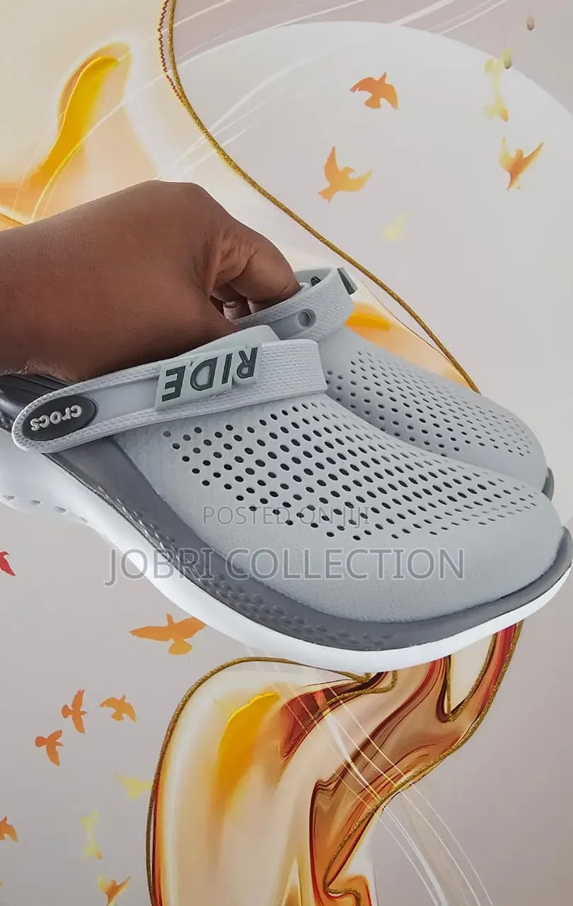 Light Grey Crocs Literide