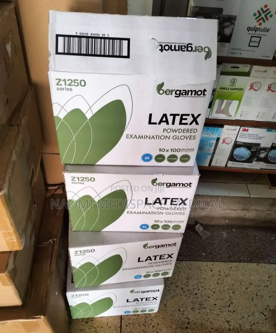 Powdered Latex Examination Gloves-100s