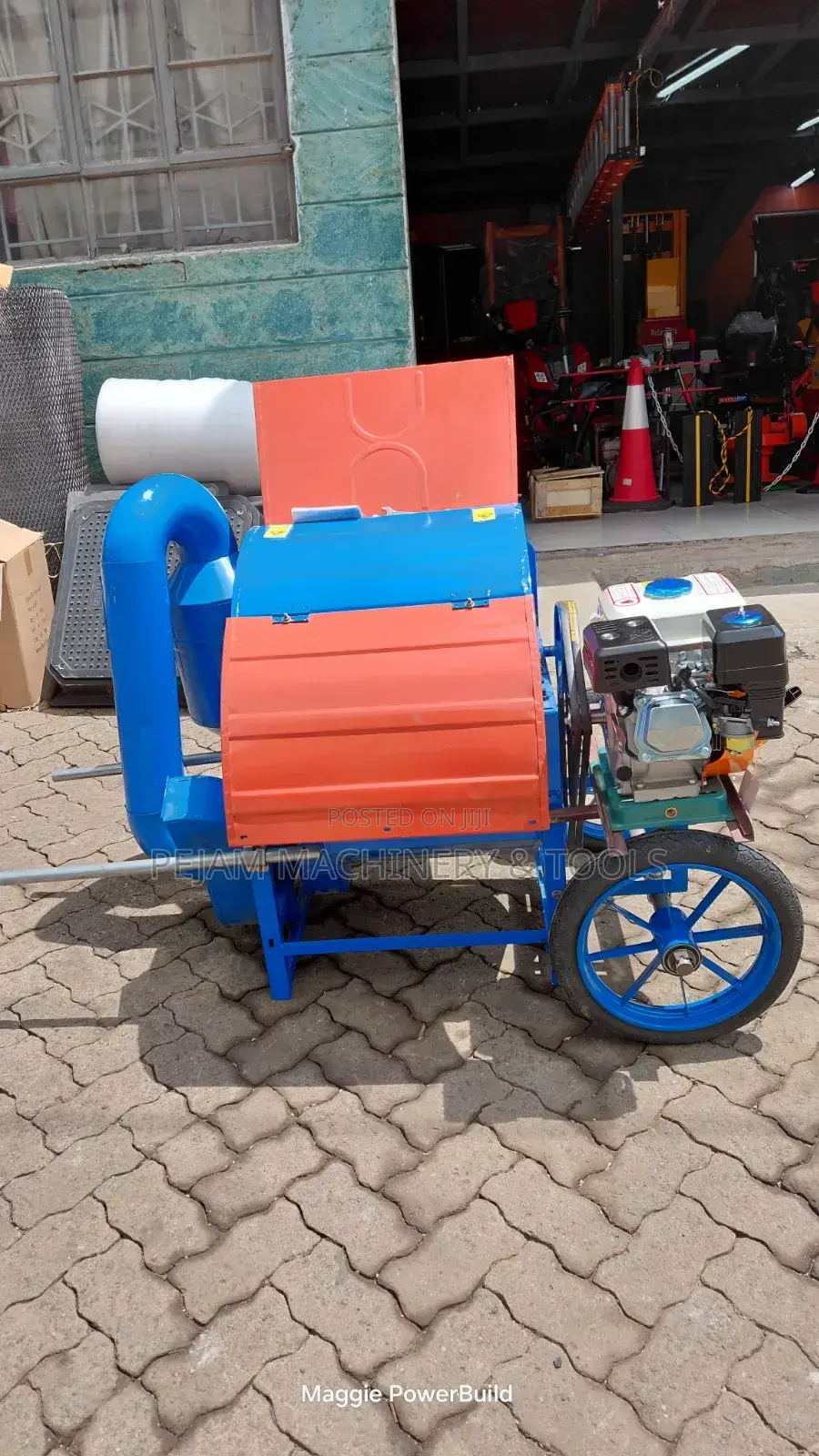 Commercial Maize/Beans Thresher With 7.5hp Engine