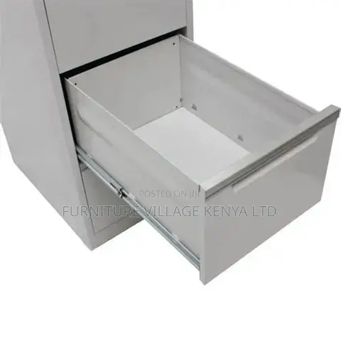 3-Drawer White Metallic Secure Locker Cabinet