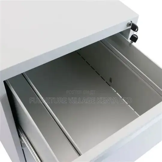 3-Drawer White Metallic Secure Locker Cabinet