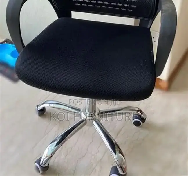 Office Chairs; Pre Loved Headrest Black Style Office Swivel Chairs