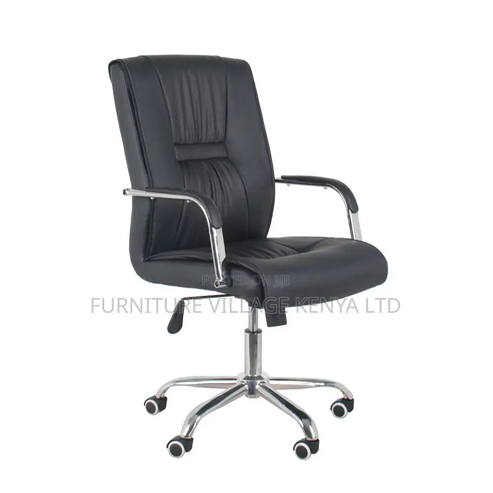 Swivel Executive Leather Arm Home Study Chair