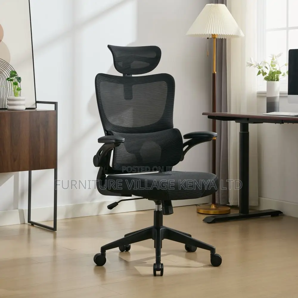 Swivel Ergonomic Mesh Seat With Flip Arms