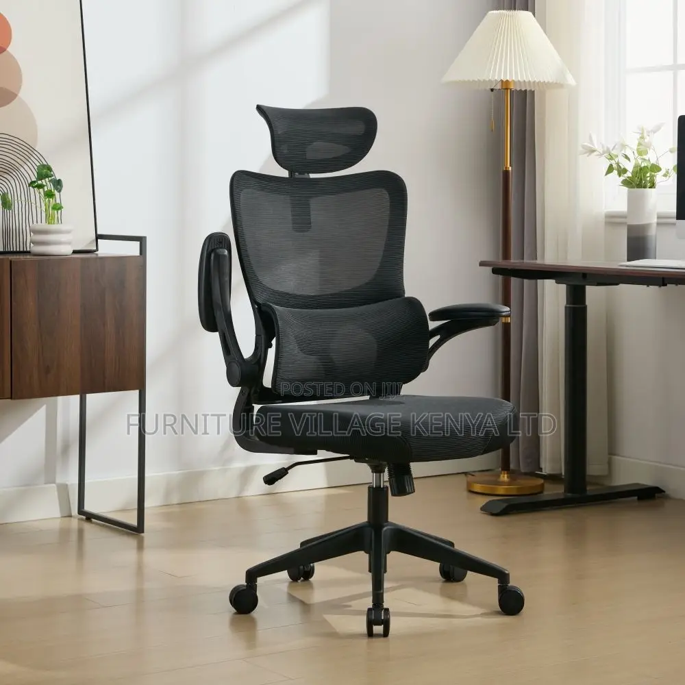 Swivel Ergonomic Mesh Seat With Flip Arms