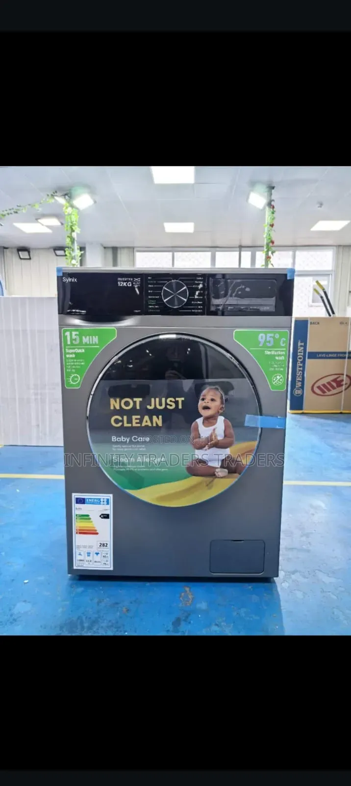 Synix Front Load Washing Machine 12kg