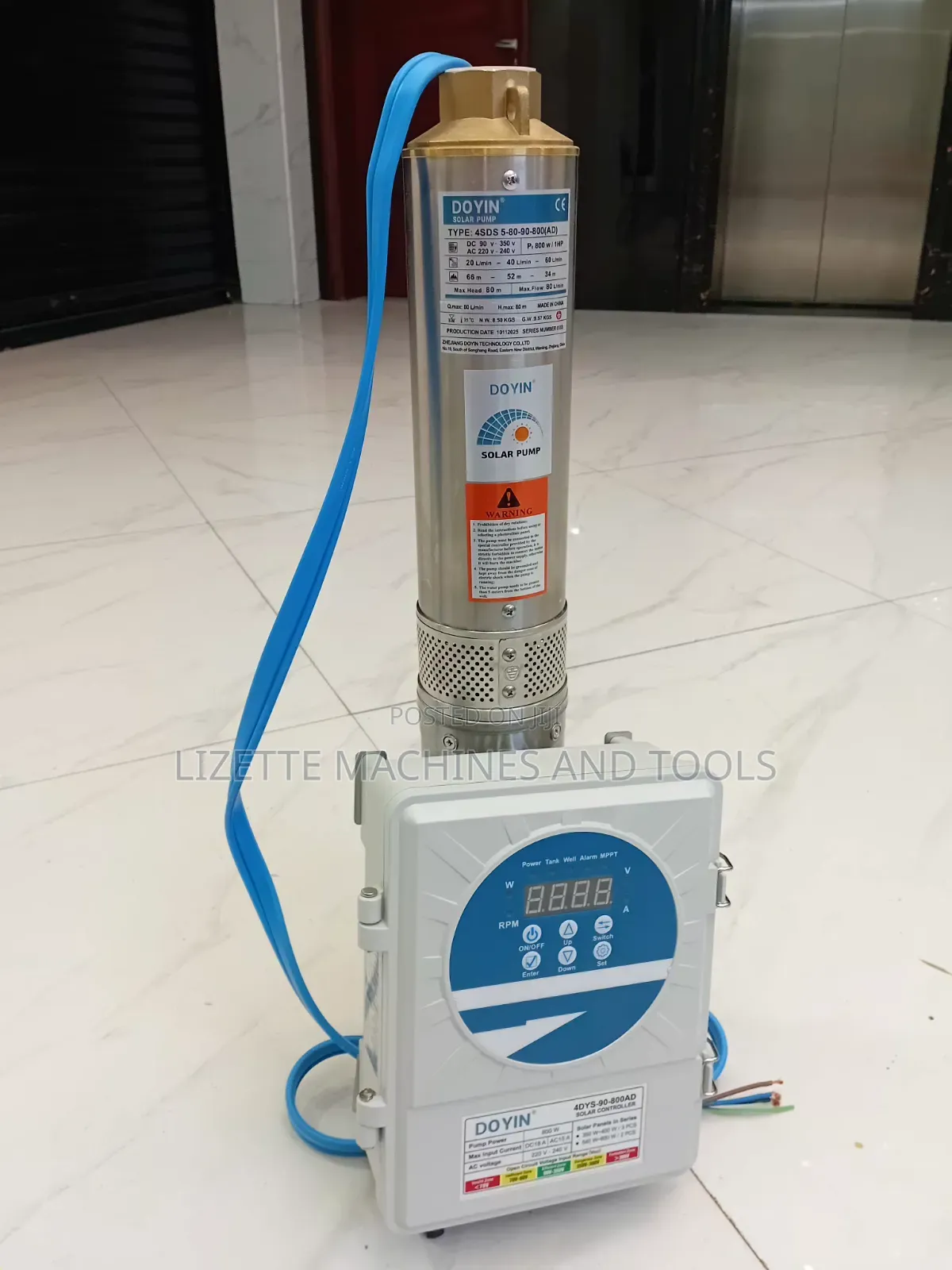 Doyin 1hp Solar Submersible Pump 80m Head