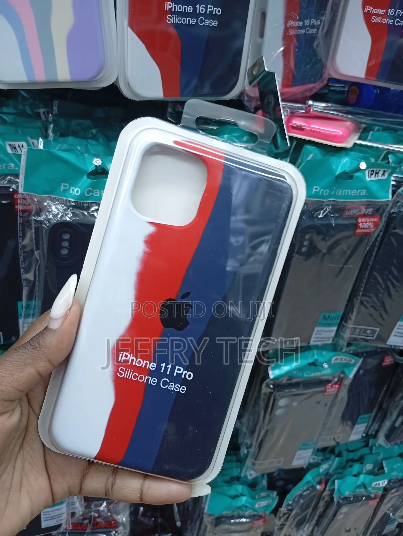iPhone 11 Pro Featuring a Patriotic Red, White, and Blue Design Cover