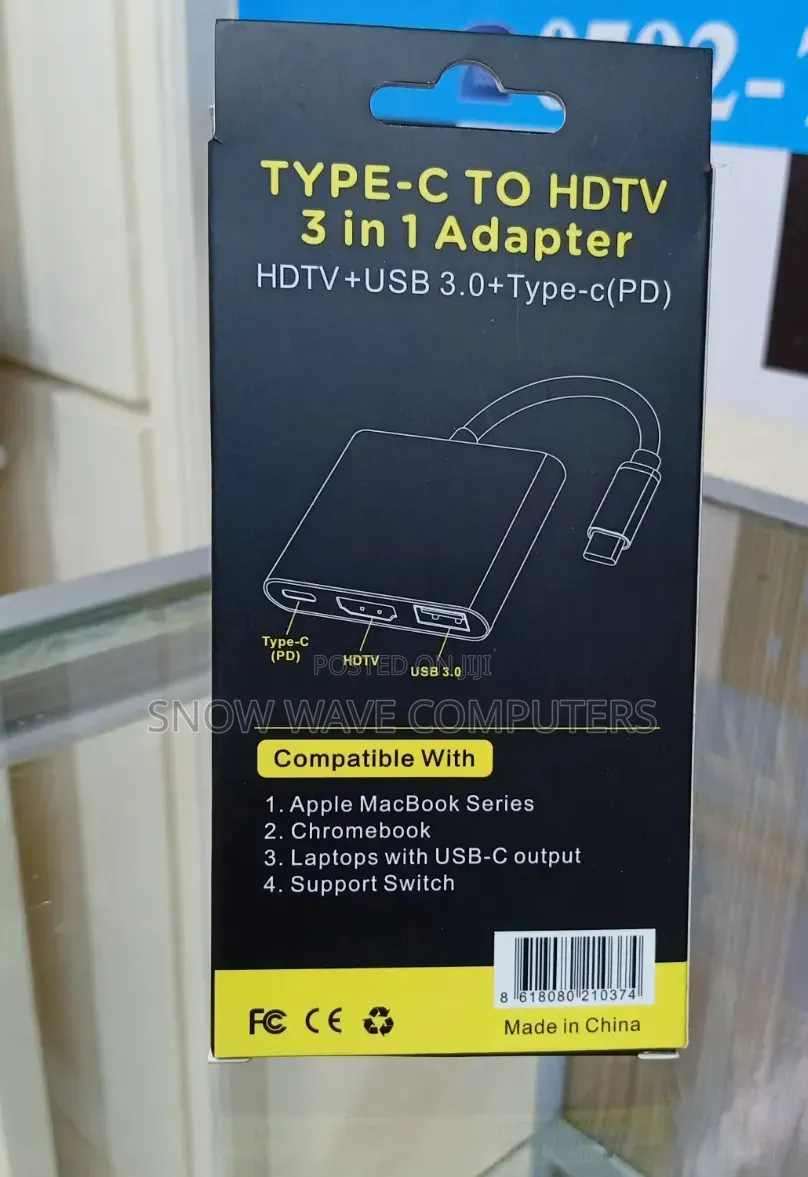 Type C to HDTV 3 in 1 Adapter