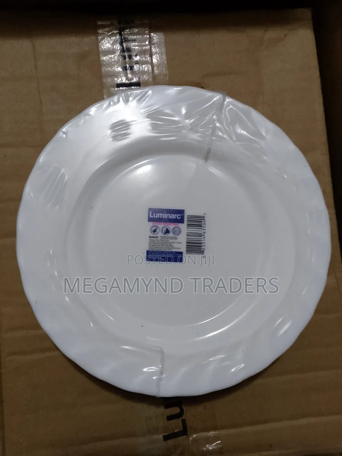 6pc Luminarc Side Plate /Dessert Plate 19cm