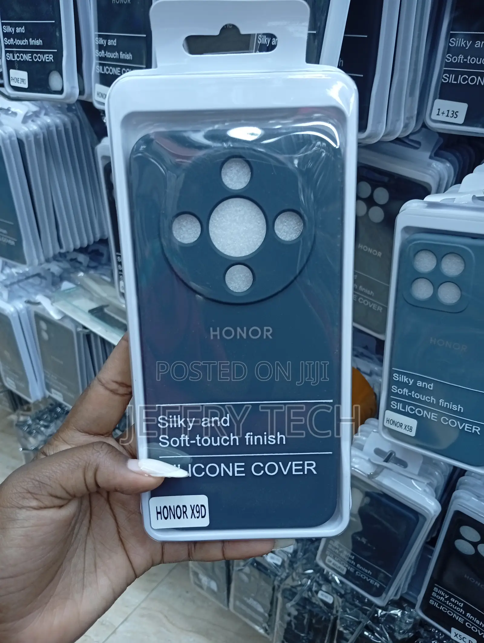 Honor X9d Dark Blue Liquid Silicone Back Cover Case