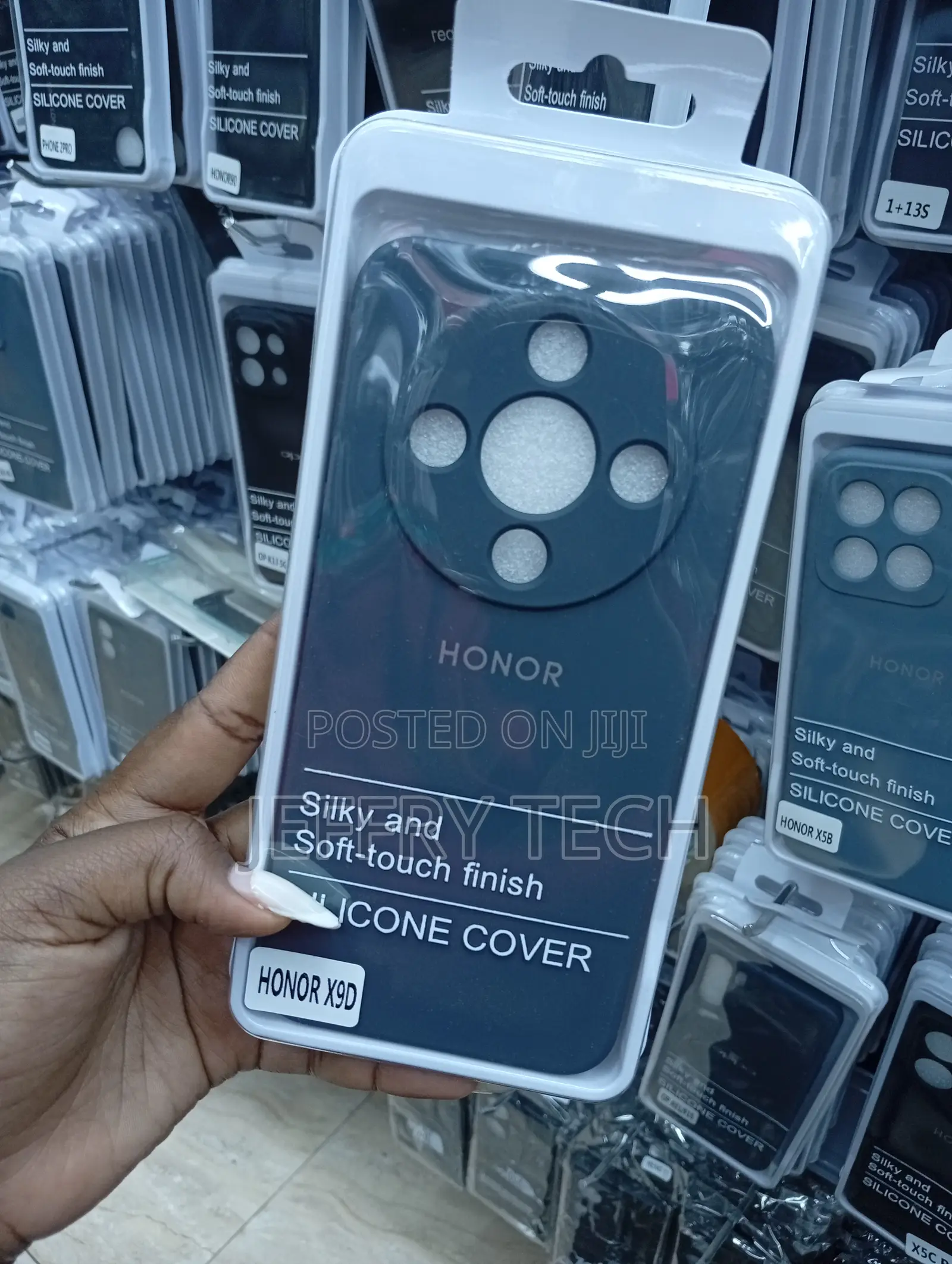Honor X9d Dark Blue Liquid Silicone Back Cover Case