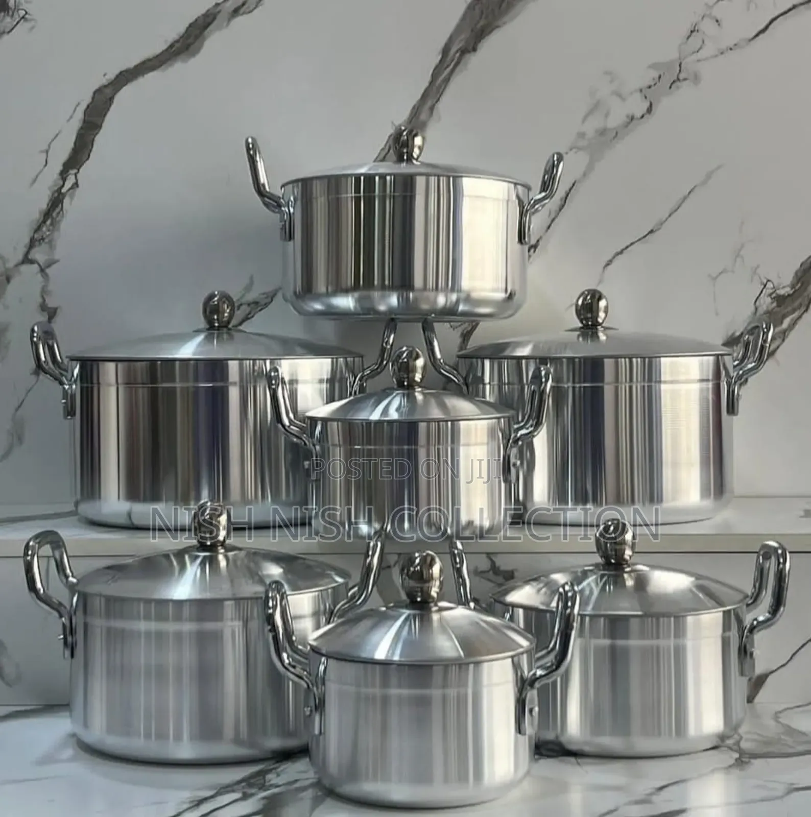 7 Pieces Tornado Sufuria With Lids
