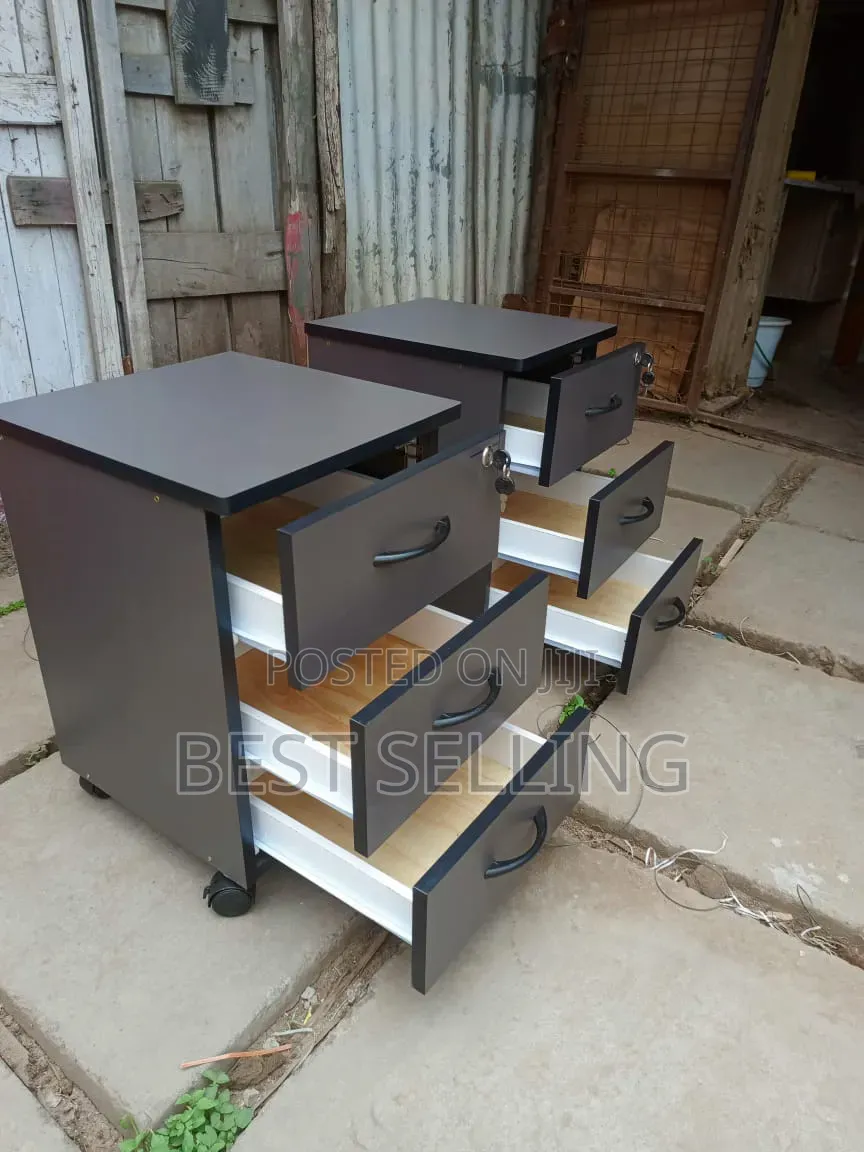 Gray 3 Drawers Office Pedestal