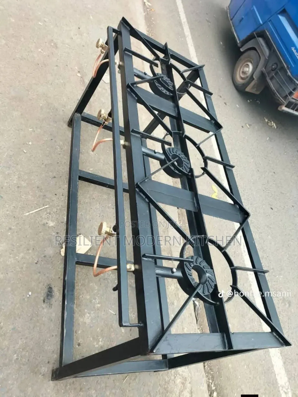 Mild Steel 3 Burner Gas Cooker Heavy Duty