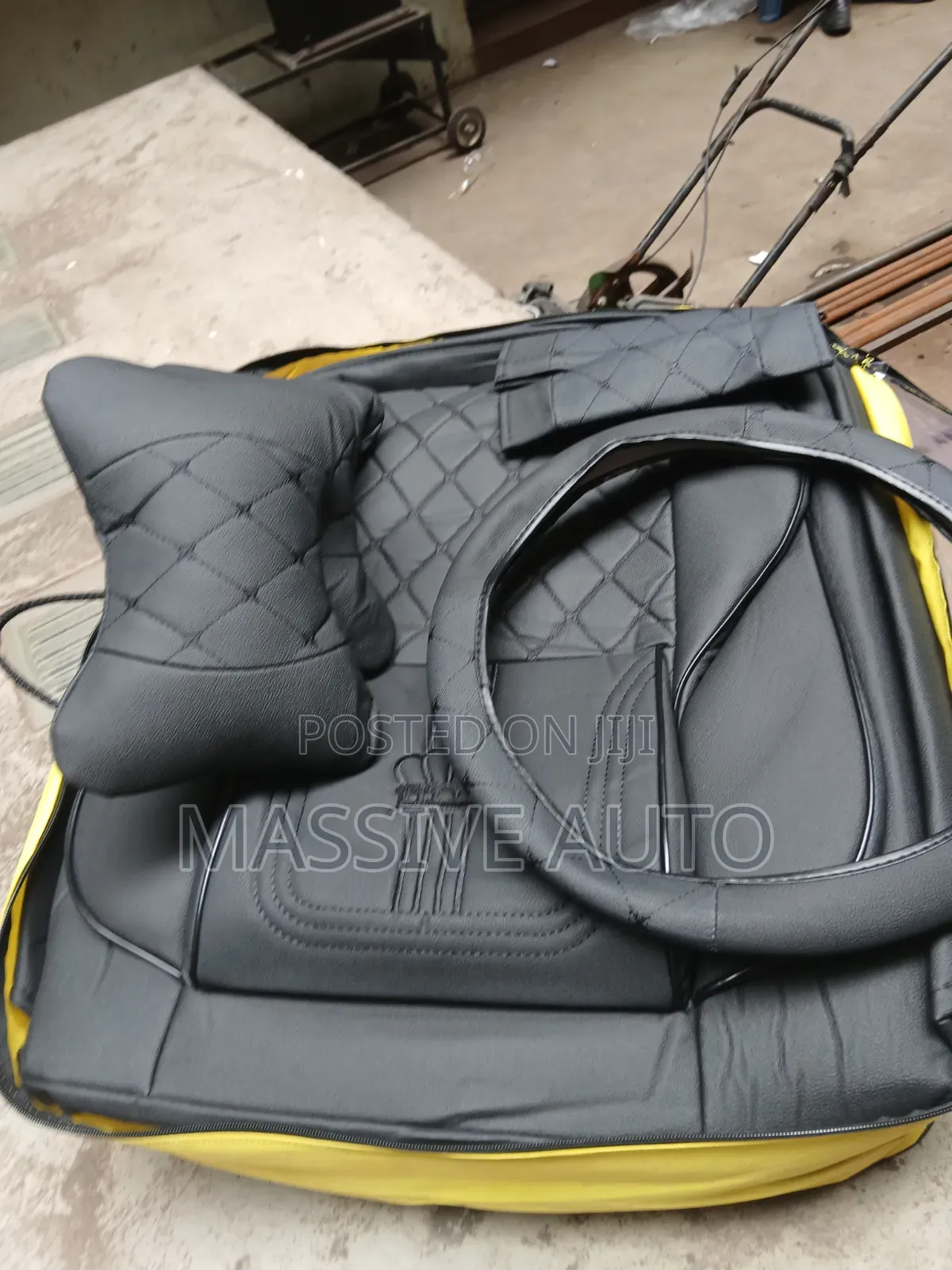 New Improved Black Car Seats Covers/ 5 Seater Car Seats Covers