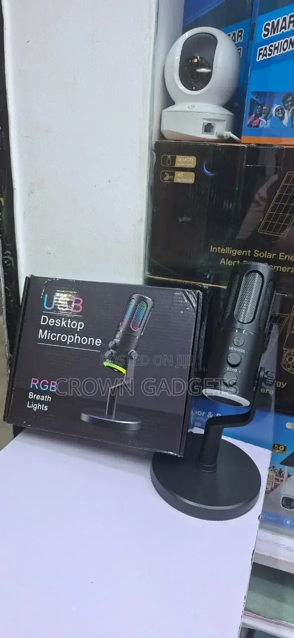 Usb Rgb Desktop Condenser Microphone