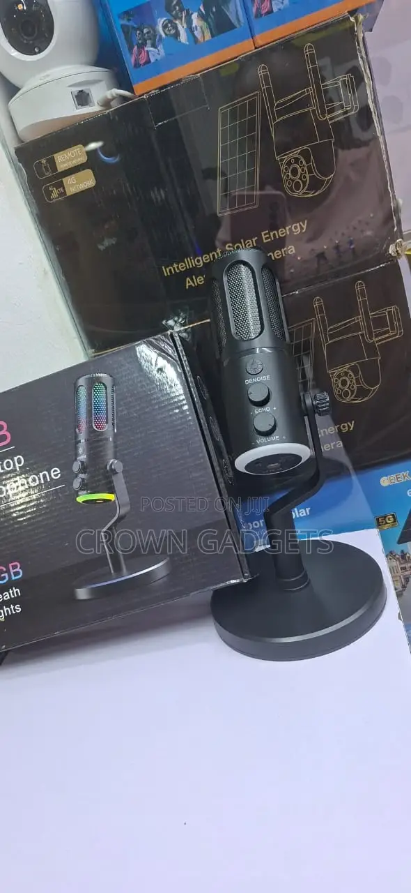 Usb Rgb Desktop Condenser Microphone