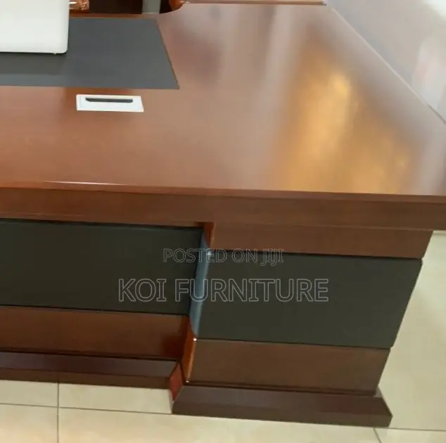 Office Desk; Reewak 1.4 Meters Mahogany Executive Desk